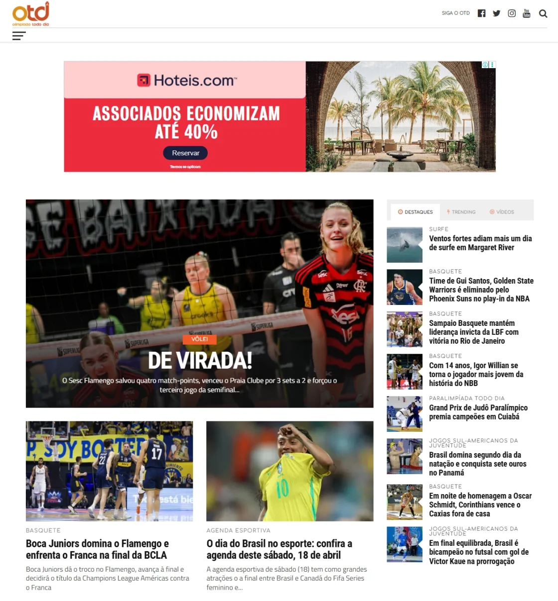 Webdesign Olimpíada Todo Dia