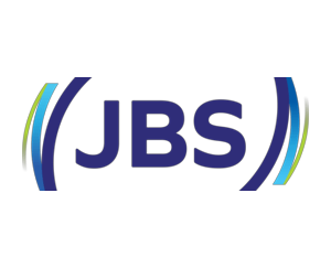 Logo da JBS, empresa do setor de frigoríficos